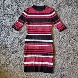 Striped Pullover Dress large